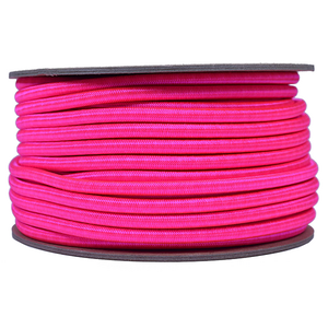 Pink 3.5 mm shock cord on a spool