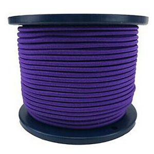 Purple 7 mm shock cord on a spool