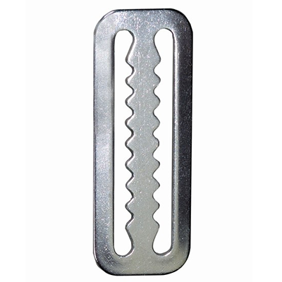 Dluxe serrated stainless steel tri-glide for 2 inch webbing