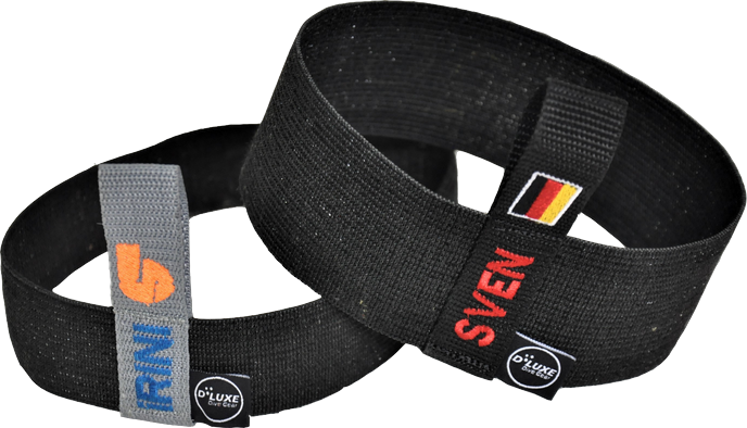 Tank straps with embroidered SVEN and German flag