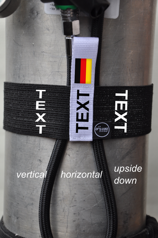 Text alignment options vertical, horizontal and upside down