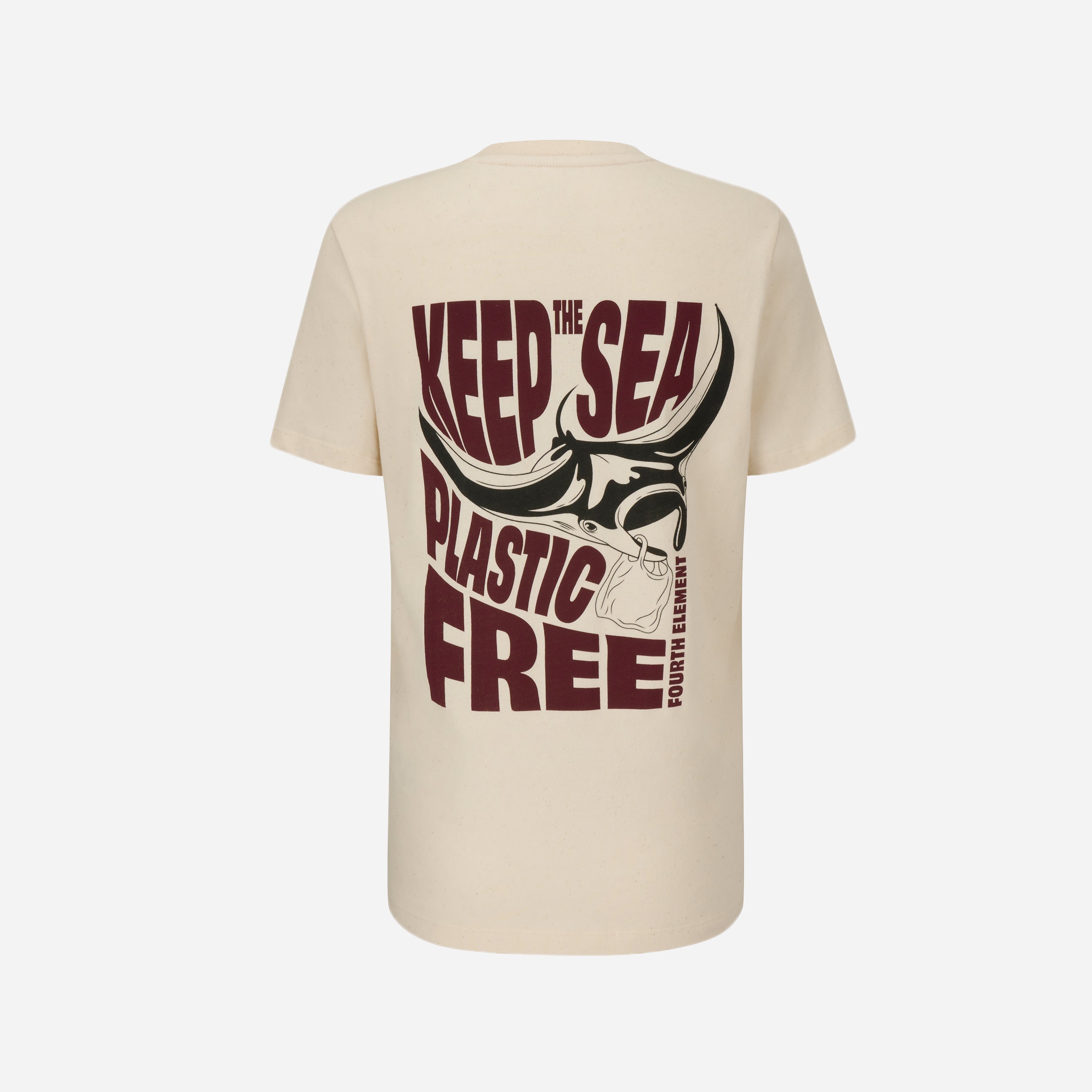Fourth Element Women's Plastic Free T-Shirt, back view