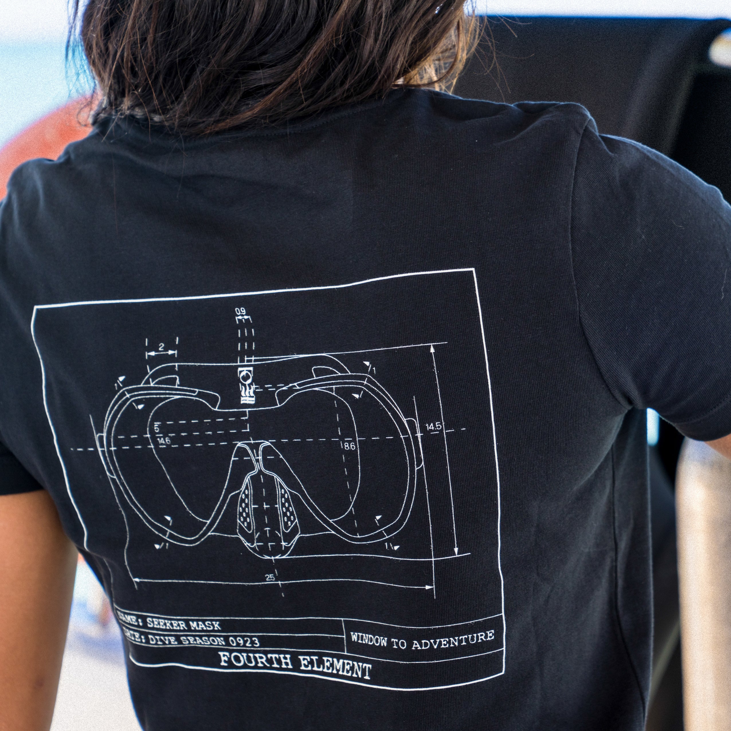 Fourth Element Women's Seeker T-Shirt, worn by a diver