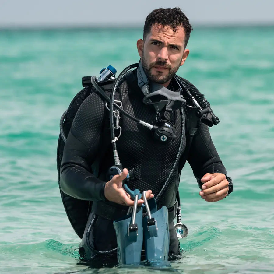 Fourth Element Men's Xenos ARC 3mm Wetsuit, worn by a diver